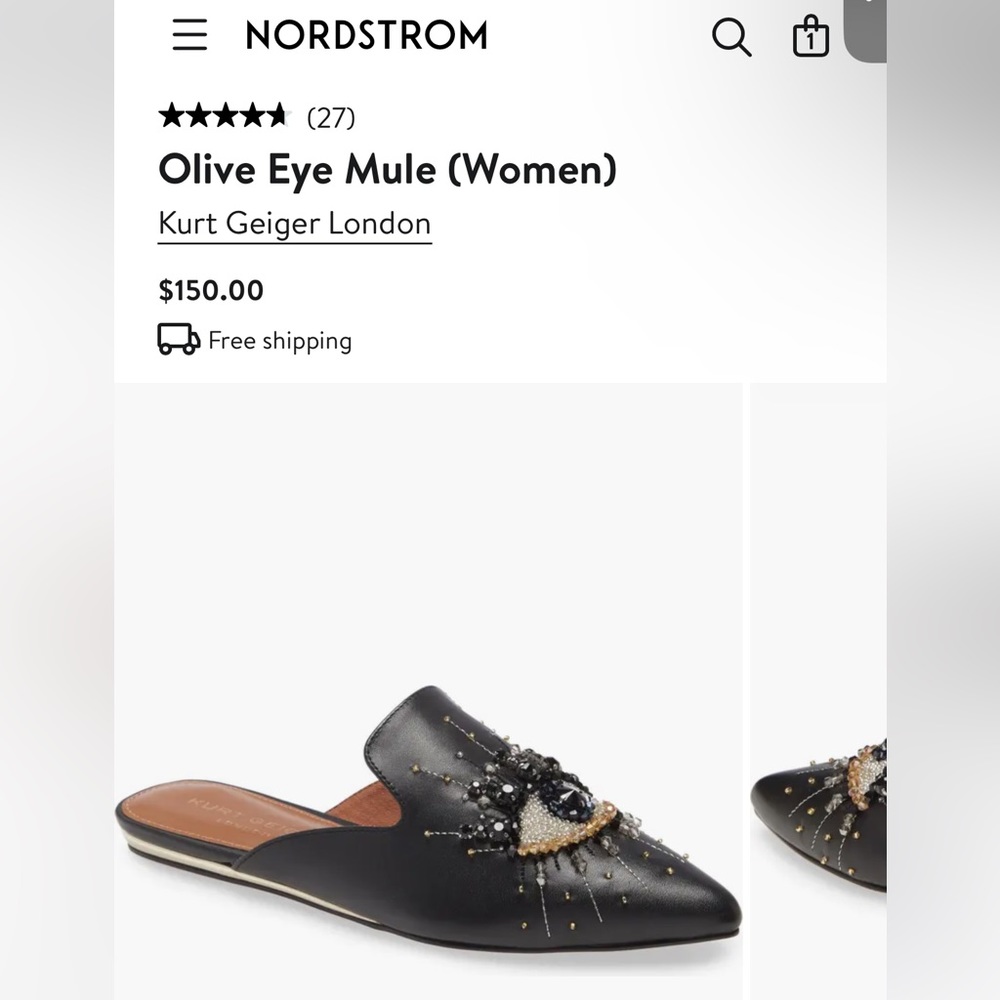 Kurt Geiger London Olive Eye Mule